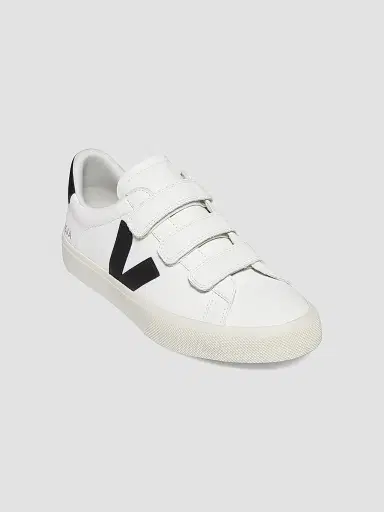 Veja Women's Recife Leather Low-Top Sneakers - White Black | Thumbnail 2 Veja Women's Recife Leather Low-Top Sneakers - White Black | Thumbnail 2