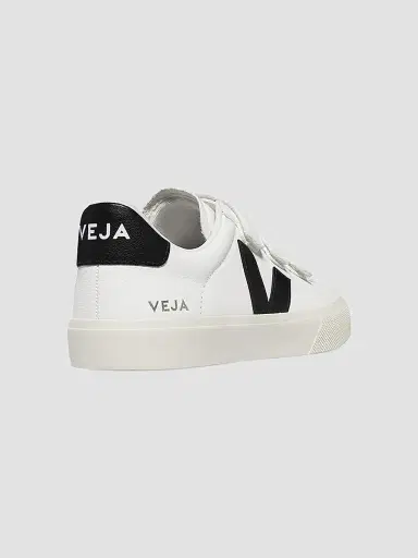 Veja Women's Recife Leather Low-Top Sneakers - White Black | Thumbnail 3 Veja Women's Recife Leather Low-Top Sneakers - White Black | Thumbnail 3