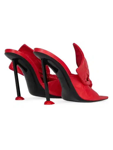 Givenchy Women's Boudoir Heeled Mules in Nappa Leather with Bow | Thumbnail 5 Givenchy Women's Boudoir Heeled Mules in Nappa Leather with Bow | Thumbnail 5