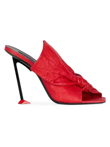 Givenchy Women's Boudoir Heeled Mules in Nappa Leather with Bow | Thumbnail 1 Givenchy Women's Boudoir Heeled Mules in Nappa Leather with Bow | Thumbnail 1