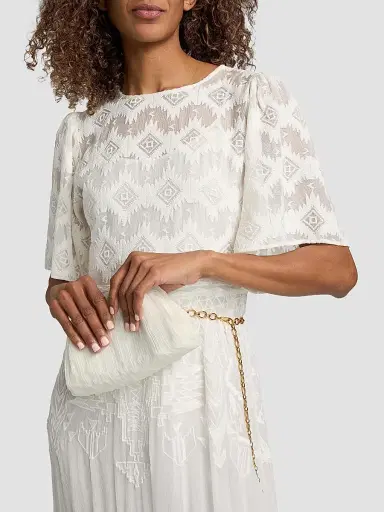 ba & sh Women's Aphrodite Embroidered Maxi Dress - Ecru | Thumbnail 6 ba & sh Women's Aphrodite Embroidered Maxi Dress - Ecru | Thumbnail 6