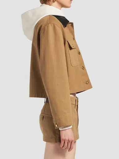 Balenciaga Women's Cropped Workwear Jacket | Thumbnail 4 Balenciaga Women's Cropped Workwear Jacket | Thumbnail 4
