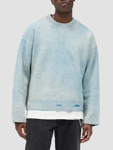 Represent Men's Legacy Fade Out Reversible Knit Crewneck Sweater | Thumbnail 2 Represent Men's Legacy Fade Out Reversible Knit Crewneck Sweater | Thumbnail 2