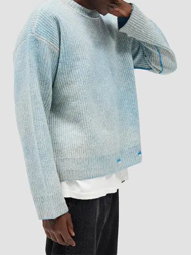 Represent Men's Legacy Fade Out Reversible Knit Crewneck Sweater | Thumbnail 5 Represent Men's Legacy Fade Out Reversible Knit Crewneck Sweater | Thumbnail 5