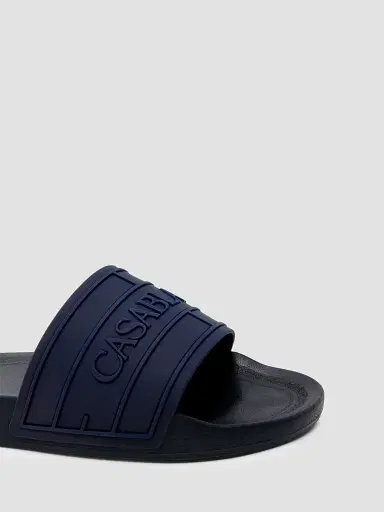 Casablanca Men's Rubber Slides - Blue Sandals | Thumbnail 5 Casablanca Men's Rubber Slides - Blue Sandals | Thumbnail 5