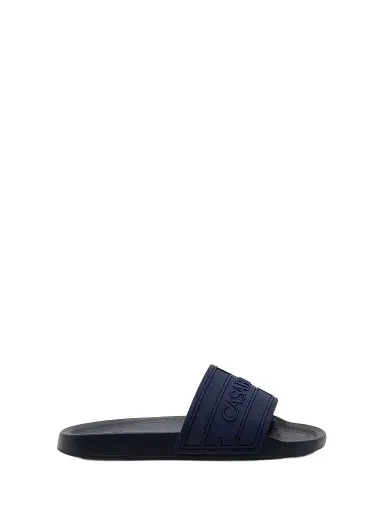Casablanca Men's Rubber Slides - Blue Sandals | Thumbnail 1 Casablanca Men's Rubber Slides - Blue Sandals | Thumbnail 1