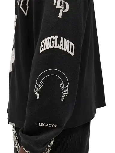 Represent Men's Legacy Crest Long-Sleeve Shirt - Stained Black | Thumbnail 6 Represent Men's Legacy Crest Long-Sleeve Shirt - Stained Black | Thumbnail 6