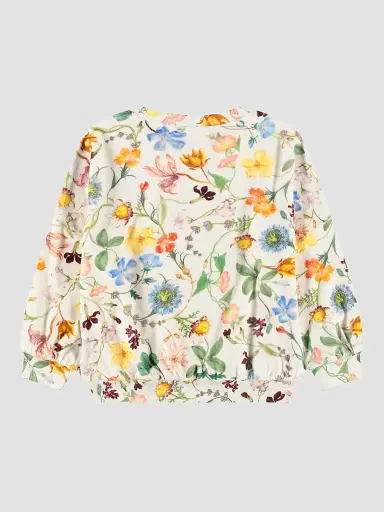 Molo Little Girl's & Girl's Marika Floral Cotton Sweatshirt - Vintage Flowers | Thumbnail 2 Molo Little Girl's & Girl's Marika Floral Cotton Sweatshirt - Vintage Flowers | Thumbnail 2