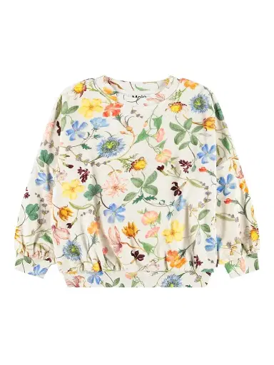 Molo Little Girl's & Girl's Marika Floral Cotton Sweatshirt - Vintage Flowers | Thumbnail 1 Molo Little Girl's & Girl's Marika Floral Cotton Sweatshirt - Vintage Flowers | Thumbnail 1