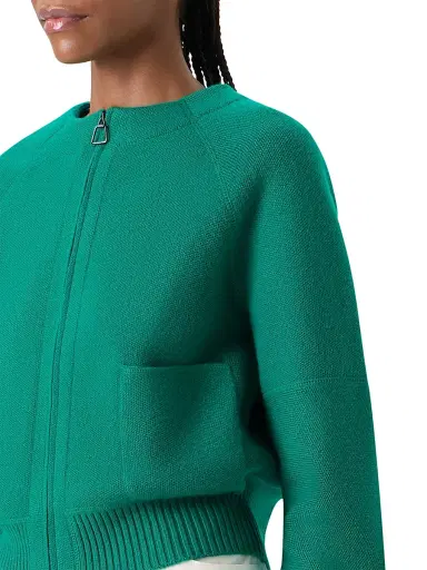 Akris Women's Cashmere Piqué Zip Cardigan | Thumbnail 6 Akris Women's Cashmere Piqué Zip Cardigan | Thumbnail 6