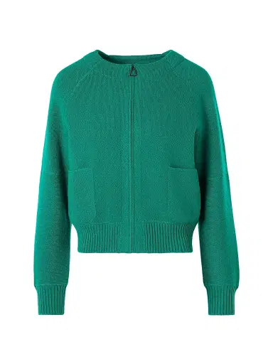 Akris Women's Cashmere Piqué Zip Cardigan | Thumbnail 1 Akris Women's Cashmere Piqué Zip Cardigan | Thumbnail 1