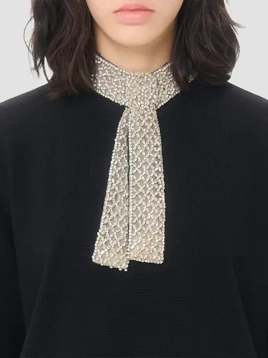 Valentino Garavani Women's Embroidered Wool Jumper - Black - Size XS | Thumbnail 6 Valentino Garavani Women's Embroidered Wool Jumper - Black - Size XS | Thumbnail 6