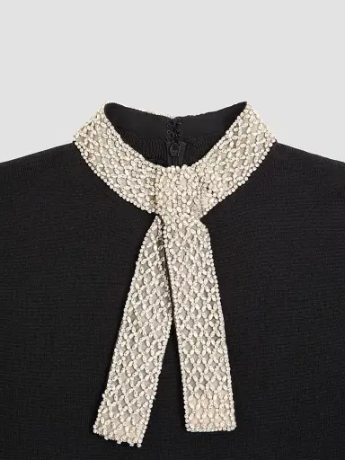 Valentino Garavani Women's Embroidered Wool Jumper - Black - Size XS | Thumbnail 7 Valentino Garavani Women's Embroidered Wool Jumper - Black - Size XS | Thumbnail 7