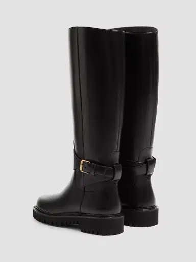 Valentino Garavani Women's VLogo Signature 40MM Calfskin Boots - Black | Thumbnail 3 Valentino Garavani Women's VLogo Signature 40MM Calfskin Boots - Black | Thumbnail 3