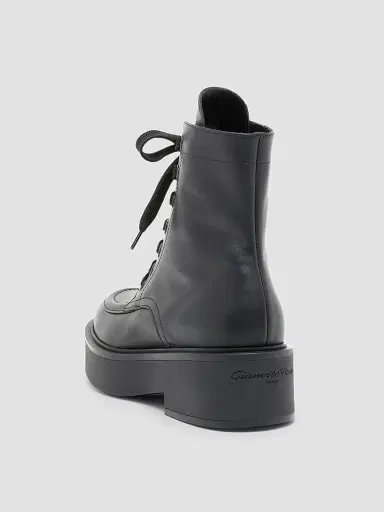 Gianvito Rossi Women's 20MM Leather Lace-Up Boots - Black - Size 11 | Thumbnail 2 Gianvito Rossi Women's 20MM Leather Lace-Up Boots - Black - Size 11 | Thumbnail 2