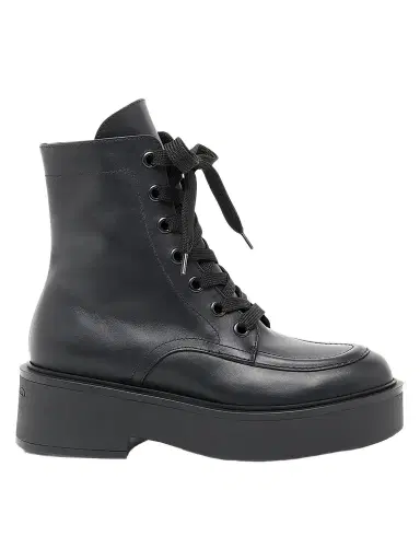 Gianvito Rossi Women's 20MM Leather Lace-Up Boots - Black - Size 11 | Thumbnail 1 Gianvito Rossi Women's 20MM Leather Lace-Up Boots - Black - Size 11 | Thumbnail 1
