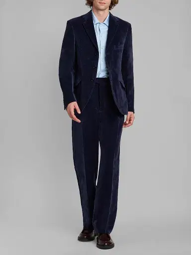 Jil Sander Men's Velvet Single-Breasted Jacket | Thumbnail 2 Jil Sander Men's Velvet Single-Breasted Jacket | Thumbnail 2