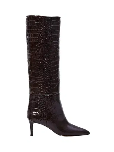 Paris Texas Women's Stiletto 60MM Snake-Embossed Boots | Thumbnail 1 Paris Texas Women's Stiletto 60MM Snake-Embossed Boots | Thumbnail 1