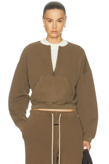 Fear of God ESSENTIALS Half Zip Sweatshirt | Thumbnail 2 Fear of God ESSENTIALS Half Zip Sweatshirt | Thumbnail 2