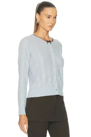 Acne Studios Kween Silk Wool Cardigan | Thumbnail 2 Acne Studios Kween Silk Wool Cardigan | Thumbnail 2