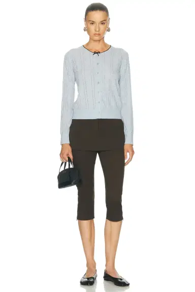 Acne Studios Kween Silk Wool Cardigan | Thumbnail 4 Acne Studios Kween Silk Wool Cardigan | Thumbnail 4