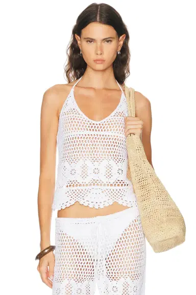 Skims Crochet Swim Cami Top | Thumbnail 1 Skims Crochet Swim Cami Top | Thumbnail 1