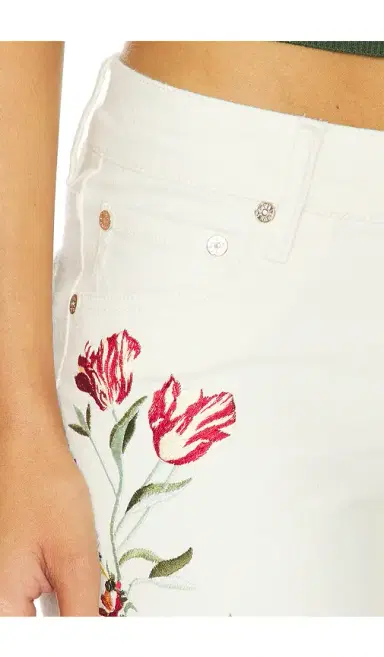 Alice + Olivia Alice + Olivia Chic Embroided Jean | Thumbnail 6 Alice + Olivia Alice + Olivia Chic Embroided Jean | Thumbnail 6