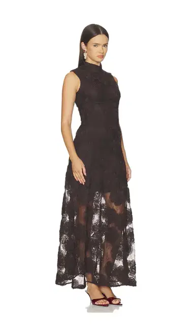 ROTATE 3d Flower Maxi Dress | Thumbnail 2 ROTATE 3d Flower Maxi Dress | Thumbnail 2