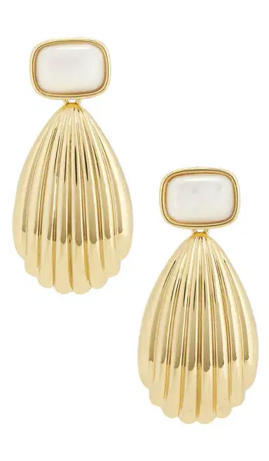LELET NY Chiara Shell Oversized Earrings | Thumbnail 1 LELET NY Chiara Shell Oversized Earrings | Thumbnail 1