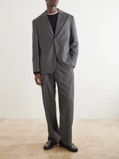 OFFICINE GÉNÉRALE Melvyn Wool, Cashmere and Silk-Blend Suit Jacket - Men | Thumbnail 2 OFFICINE GÉNÉRALE Melvyn Wool, Cashmere and Silk-Blend Suit Jacket - Men | Thumbnail 2