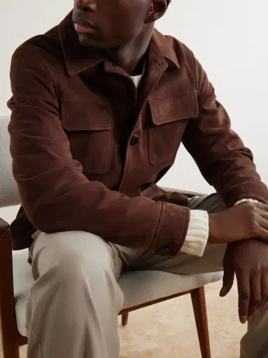 Lardini Suede Jacket - Men | Thumbnail 5 Lardini Suede Jacket - Men | Thumbnail 5