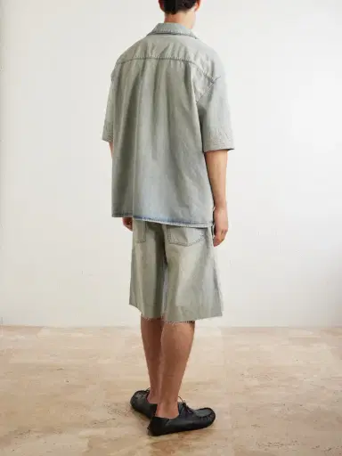 Loewe Camp-Collar Denim Shirt - Men | Thumbnail 4 Loewe Camp-Collar Denim Shirt - Men | Thumbnail 4
