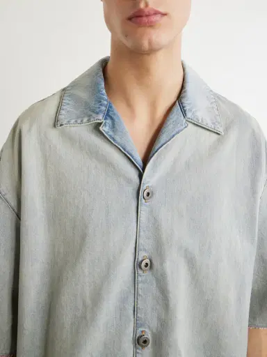 Loewe Camp-Collar Denim Shirt - Men | Thumbnail 6 Loewe Camp-Collar Denim Shirt - Men | Thumbnail 6