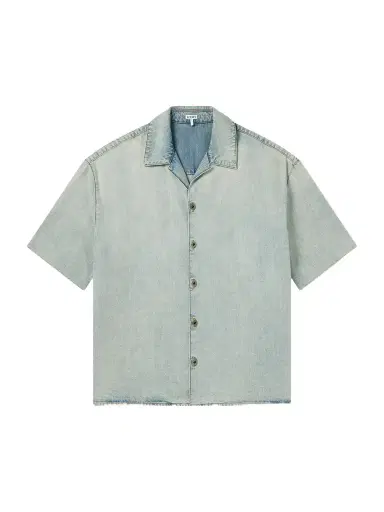 Loewe Camp-Collar Denim Shirt - Men | Thumbnail 1 Loewe Camp-Collar Denim Shirt - Men | Thumbnail 1