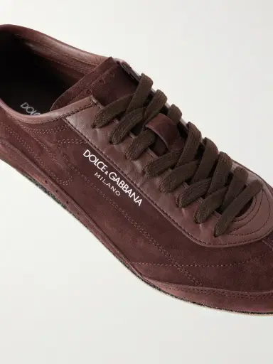 Dolce & Gabbana Leather-Trimmed Suede Sneakers - Men | Thumbnail 5 Dolce & Gabbana Leather-Trimmed Suede Sneakers - Men | Thumbnail 5