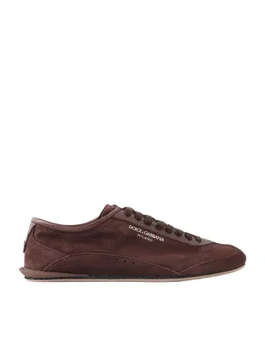 Dolce & Gabbana Leather-Trimmed Suede Sneakers - Men | Thumbnail 1 Dolce & Gabbana Leather-Trimmed Suede Sneakers - Men | Thumbnail 1