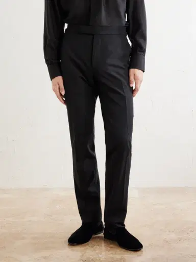 Tom Ford Shelton Straight-Leg Stretch-Wool Trousers - Men | Thumbnail 3 Tom Ford Shelton Straight-Leg Stretch-Wool Trousers - Men | Thumbnail 3