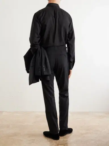 Tom Ford Shelton Straight-Leg Stretch-Wool Trousers - Men | Thumbnail 4 Tom Ford Shelton Straight-Leg Stretch-Wool Trousers - Men | Thumbnail 4
