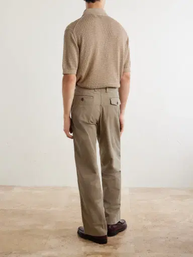 Drake's Wide-Leg Cotton-Twill Chinos - Men | Thumbnail 4 Drake's Wide-Leg Cotton-Twill Chinos - Men | Thumbnail 4