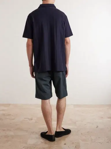 Paul Smith Organic Herringbone Cotton-Piqué Polo Shirt - Men | Thumbnail 4 Paul Smith Organic Herringbone Cotton-Piqué Polo Shirt - Men | Thumbnail 4