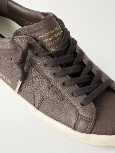 Golden Goose Super-Star Distressed Full-Grain Leather Sneakers - Men | Thumbnail 5 Golden Goose Super-Star Distressed Full-Grain Leather Sneakers - Men | Thumbnail 5