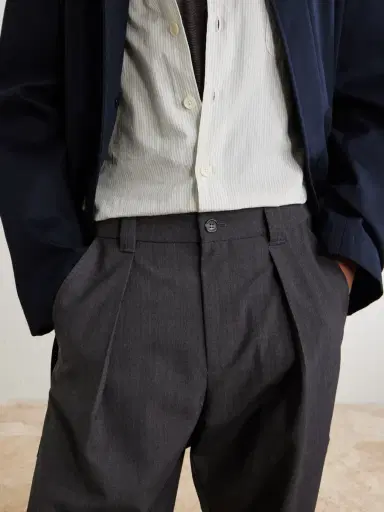 A.P.C. Renato Wide-Leg Pleated Twill Trousers - Men | Thumbnail 5 A.P.C. Renato Wide-Leg Pleated Twill Trousers - Men | Thumbnail 5