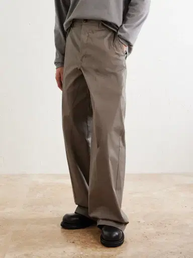 Rick Owens Wide-Leg Cotton-Blend Canvas Trousers - Men | Thumbnail 3 Rick Owens Wide-Leg Cotton-Blend Canvas Trousers - Men | Thumbnail 3