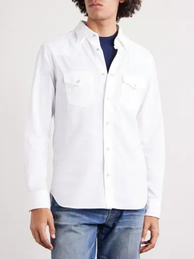 Tom Ford Cotton-Corduroy Shirt - Men | Thumbnail 3 Tom Ford Cotton-Corduroy Shirt - Men | Thumbnail 3