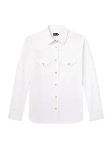 Tom Ford Cotton-Corduroy Shirt - Men | Thumbnail 1 Tom Ford Cotton-Corduroy Shirt - Men | Thumbnail 1