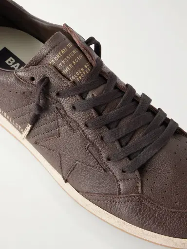 Golden Goose Ball Star Distressed Leather Sneakers - Men | Thumbnail 5 Golden Goose Ball Star Distressed Leather Sneakers - Men | Thumbnail 5