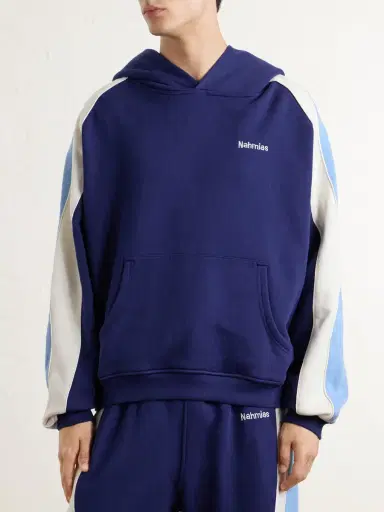 Nahmias Ollie Logo-Embroidered Cotton-Jersey Hoodie - Men | Thumbnail 3 Nahmias Ollie Logo-Embroidered Cotton-Jersey Hoodie - Men | Thumbnail 3