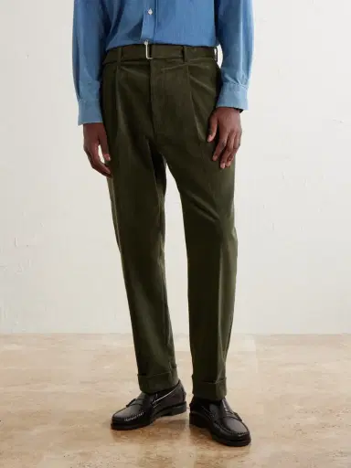OFFICINE GÉNÉRALE Hugo Straight-Leg Cotton-Blend Corduroy Trousers - Men | Thumbnail 3 OFFICINE GÉNÉRALE Hugo Straight-Leg Cotton-Blend Corduroy Trousers - Men | Thumbnail 3