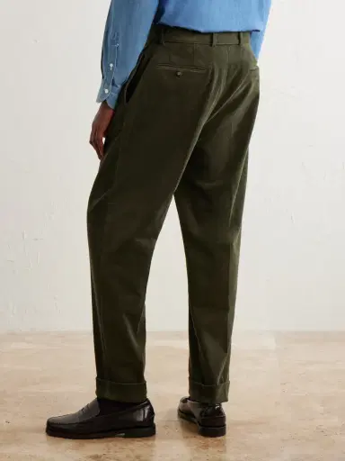 OFFICINE GÉNÉRALE Hugo Straight-Leg Cotton-Blend Corduroy Trousers - Men | Thumbnail 4 OFFICINE GÉNÉRALE Hugo Straight-Leg Cotton-Blend Corduroy Trousers - Men | Thumbnail 4
