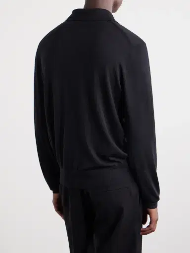 Tom Ford Cashmere and Silk Blend Polo Shirt - Men | Thumbnail 4 Tom Ford Cashmere and Silk Blend Polo Shirt - Men | Thumbnail 4